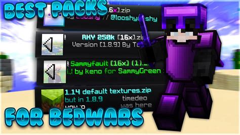 The Best Texture Packs For Hypixel Bedwars 189 Pvp Youtube