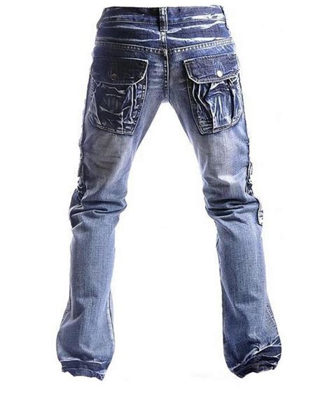 Mens Casual Washed Denim Long Straight Leg Pants Jeans J009 J002
