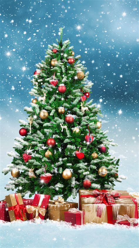 Wallpaper Christmas New Year Ts Fir Tree Snow 5k Holidays 17137