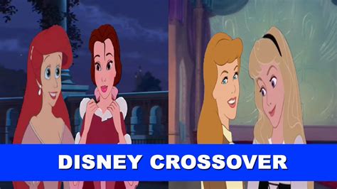 The Disney Princesses Meetfriendship Crossover Cinderella Belle