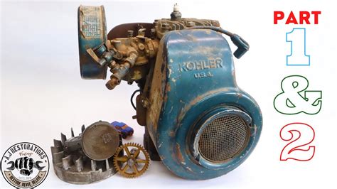 Vintage Kohler K91 Engine Restoration Part 1 And 2 Youtube