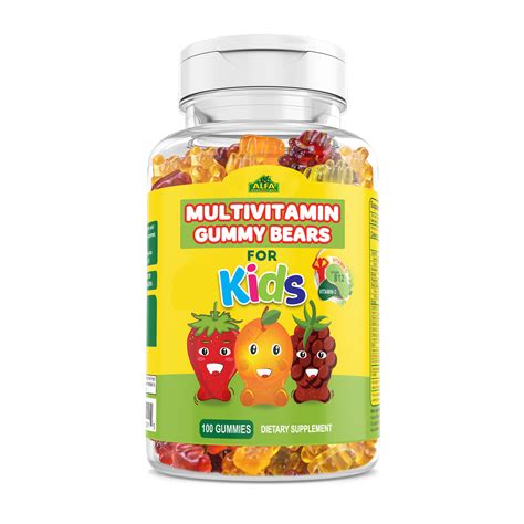 Even 100 a day doesn't seem sufficient. Alfa Vitamins Kids Complete Daily Gummy Vitamins ...