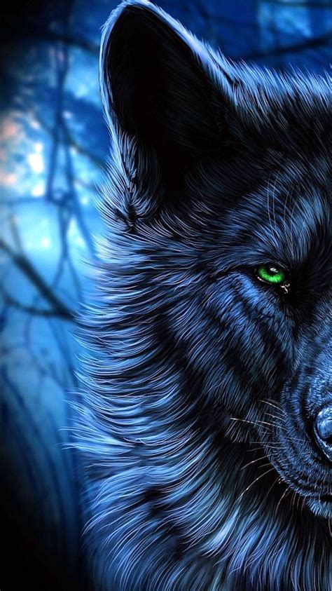 Green Wolf Wallpapers Top Free Green Wolf Backgrounds Wallpaperaccess