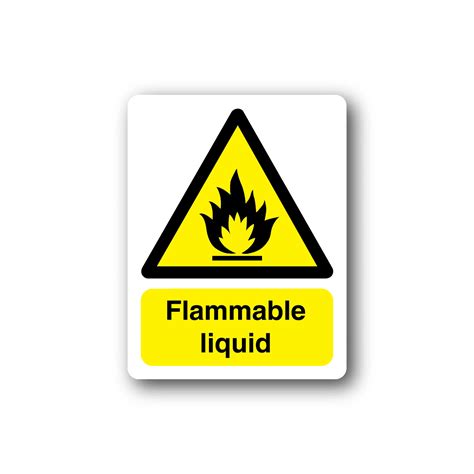 Caution Flammable Liquid Sticker