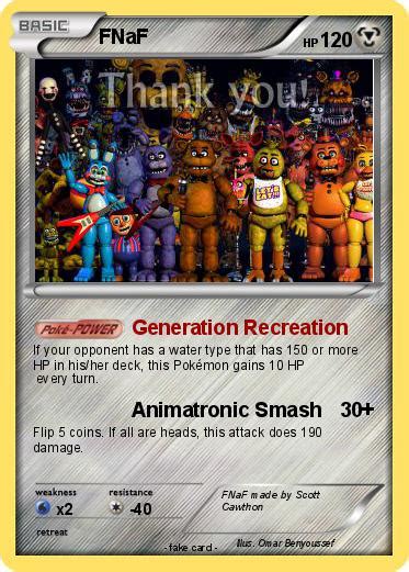 Pokémon Fnaf 187 187 Generation Recreation My Pokemon Card