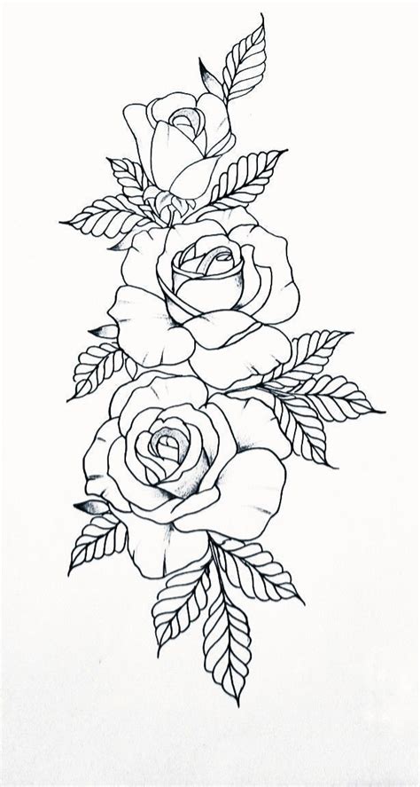 Tattoos realistic rose tattoo rose drawings rose outline drawing. #bananabread #christmas #christmasdecorationsoutdoor # ...