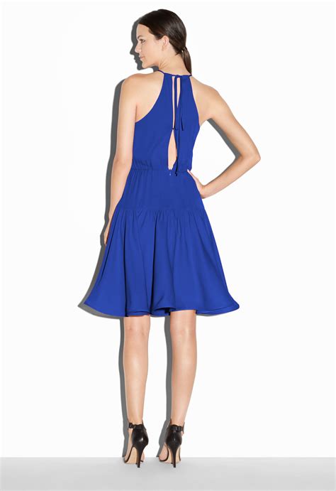 Lyst Milly Stretch Silk Crepe Madison Sundress In Blue
