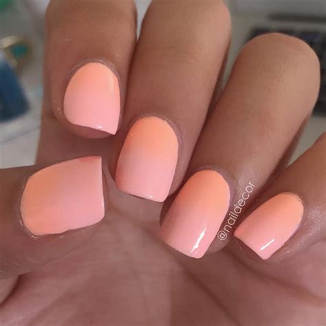 Simple Summer Nails Colors Designs Koees Blog Peach Nail
