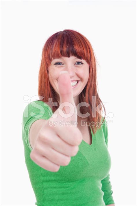 Woman Showing Thumbs Up Stock Photo Royalty Free Freeimages