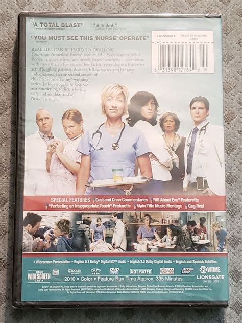 Nurse Jackie Season Two~new 3 Disc Dvd Set 2010 031398127642 On Ebid