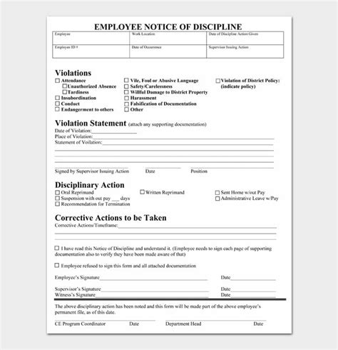 Employee Write Up Form Fill Online Printable Fillable Vrogue Co