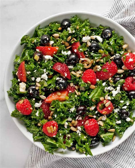 Mixed Berry Kale Salad With Goat Cheese Last Ingredient