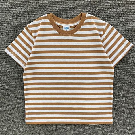 Jual KAOS ANAK SALUR 1 CM Kaos Anak Laki Laki Strip Salur Baju Anak