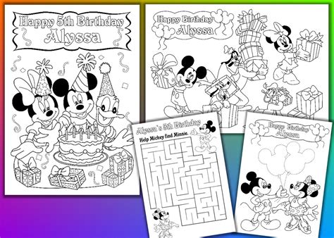 Maybe you would like to learn more about one of these? Mouse Birthday Party favor Mouse coloring pages activity ...