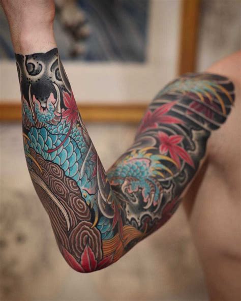 Traditional Japanese Sleeve Tattoo Sleeve Tattoos Tattoo Sleeve