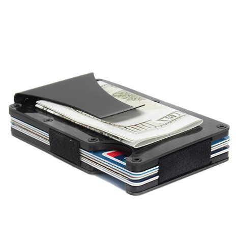 41 results for money clip wallet card holder. Slim Carbon Fiber Credit Card Holder RFID Blocking Metal Wallet Money Clip Case | Alexnld.com