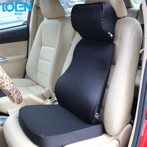 Loen Super Soft Car Cushion Set Memory Foam Car Lumbar Support Set Back