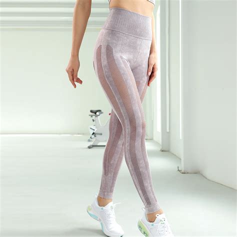 One Stop Service Mesh Hollow Breathable Peach Hip Pants Seamless Nude