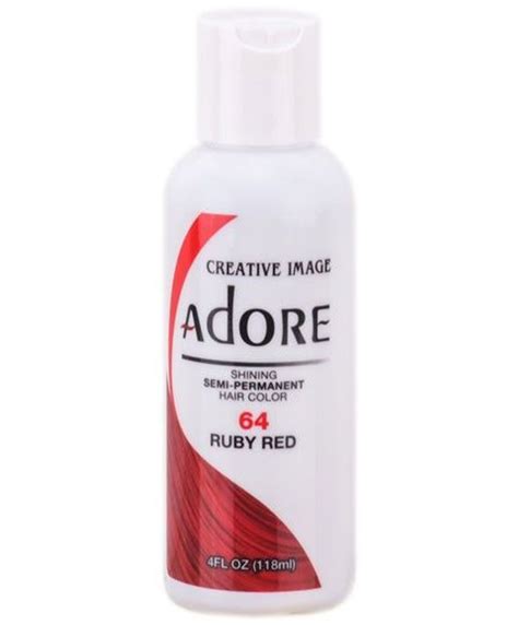 Adore Semi Permanent Hair Color Ruby Red Cosmetize Uk