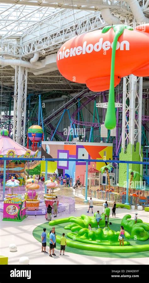 Nickelodeon Universe Amusement Park At The American Dreams Mall