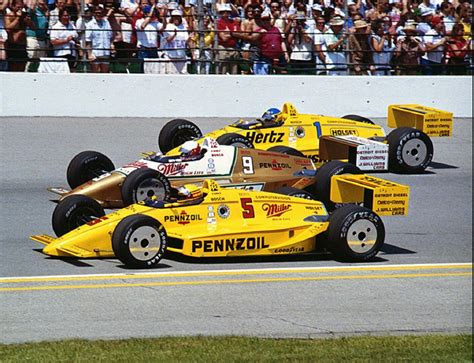 Indy 500 1988 Start The Three Penske Chevy In First Lane