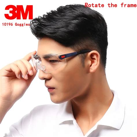 3m 10196 Protective Glasses Genuine Security Mirror Legs Up And Down Regulation Airsoft Glasses