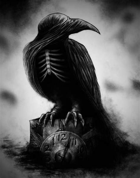 👁🖤👁father And Our Pet Crow Beautiful Dark Art Dark Art Raven Art