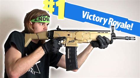 Nerf Mod Fortnite Battle Royale Scar Nerf Gun Mod In Real