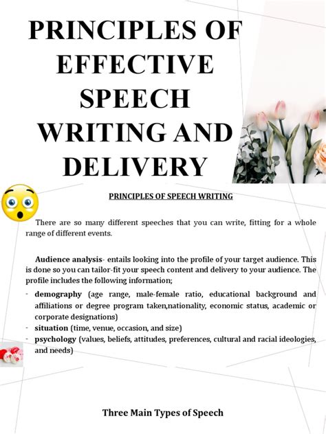 Principles Of Effective Speech Writing And Delivery A Guide To