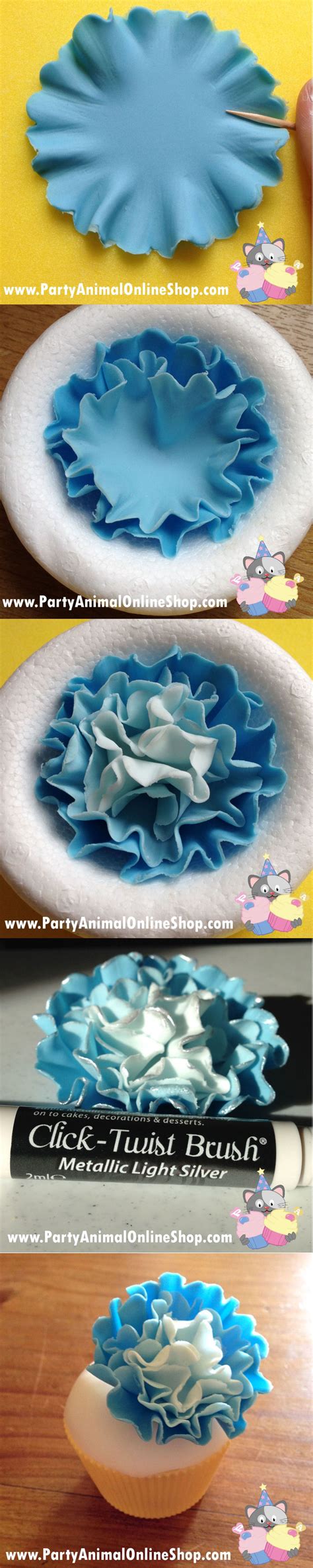 Why is my cactus flowering? Ruffle Flower Tutorial | Fondant flower tutorial, Flower ...