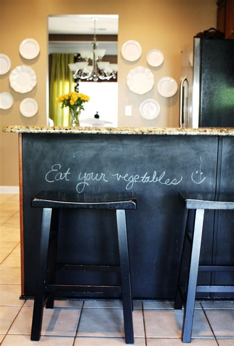 Our Kitchen Chalkboard Paint Under The Counter Emily A Clark
