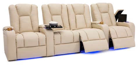 The exquisite collection of home theater chairs sale on the site is not only aesthetically appealing but is also made from robust products such as hardened. Seatcraft Serenity Leather Home Theater Seating Power ...