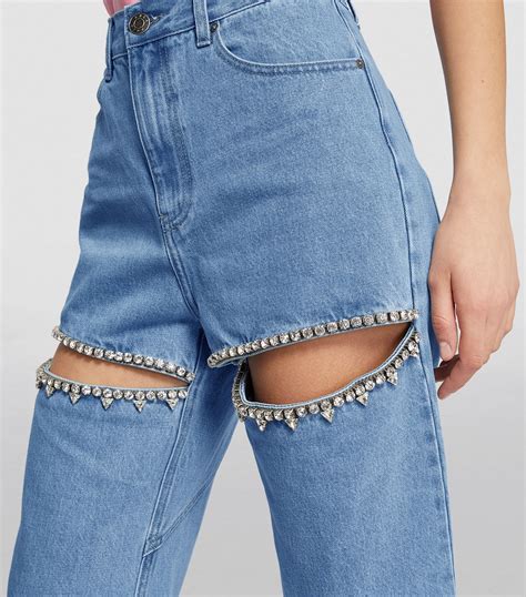 Crystal Cut Out Jeans