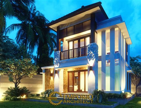 Desain Rumah Villa Bali 2 Lantai Bapak Agus Denpasar Bali