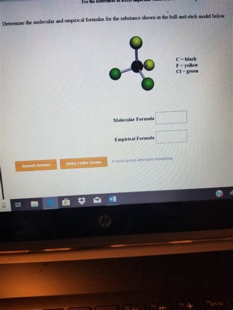 How do two molecules of water stick together? Solved: Use The Determine The Molecular And Empirical Form ...