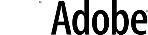 Adobe 01 Logo Black And White Adobe Logo Transparent White Clipart