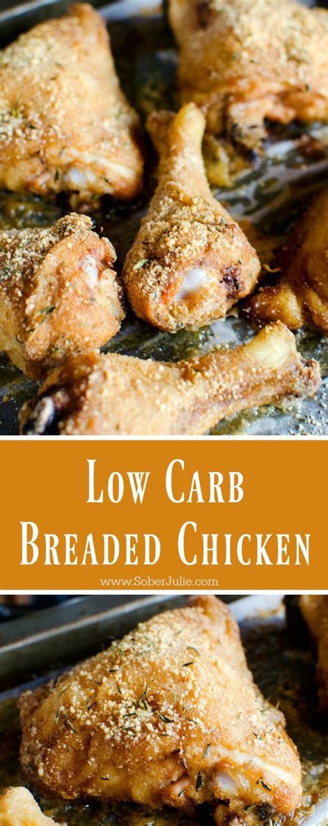 There's breakfast, lunch, and all of these recipes have less than 20 grams of carbohydrates per serving. Low Carb Breaded Chicken Recipe - Sober Julie