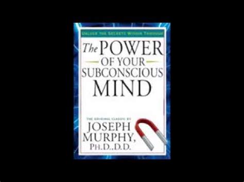 The Power Of Your Subconscious Mind Audio Book Youtube