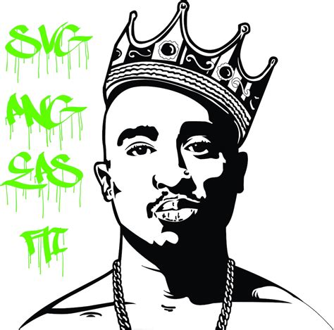 Tupac Svg 2pac Rapper Svg Hiphop Svg Rapper Files For Cricut Tupac