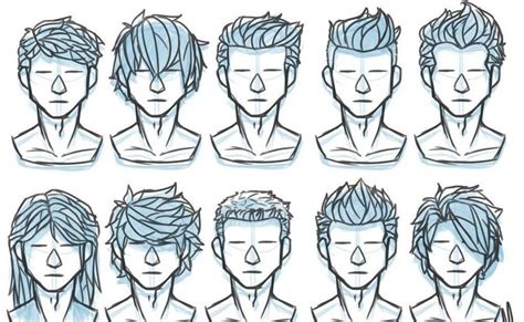 Men Hairstyle Reference Drawing Hairstyle Reference Drawing In 2020