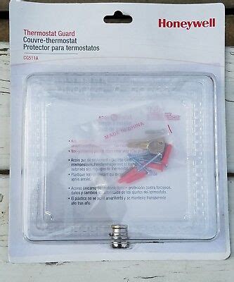 Honeywell Cg A Clear Plastic Universal Locking Thermostat Cover Guard Ebay