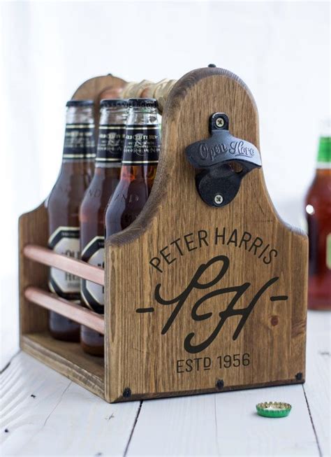 Beer Carrier Fathers Day Groomsman Best Man T Par Knotjustboxes