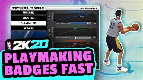 How To Get Playmaking Badges Fast In 2k20 Team Practice Youtube