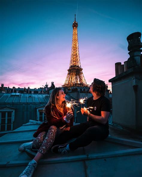 Nights In Paris Paris Eiffel Tower Cute Couples