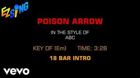 Abc Poison Arrow Karaoke Youtube