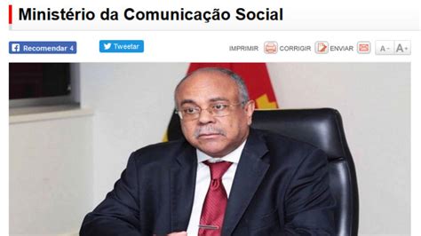 João Melo Ministre En Angola Transformer Les Médias DÉtat En Services Publics Le Grand