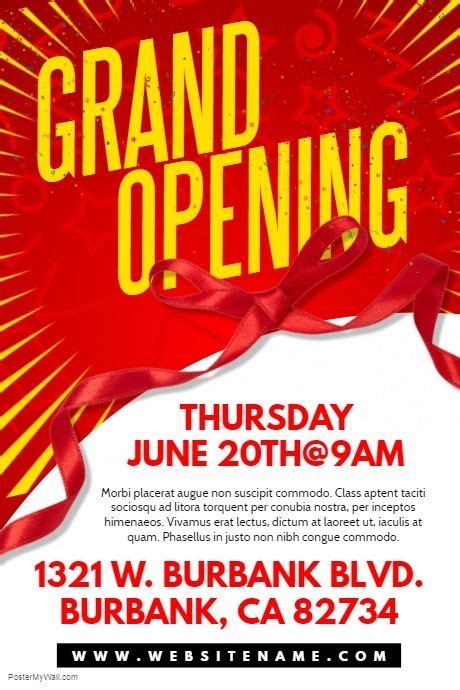 Grand Opening Poster