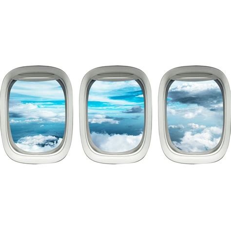 Airplane Decal Aircraft Window Frame Wall Mural Sticker Pack Etsy