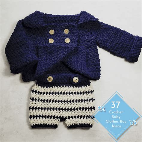 37 Cute Crochet Clothes For Baby Boys