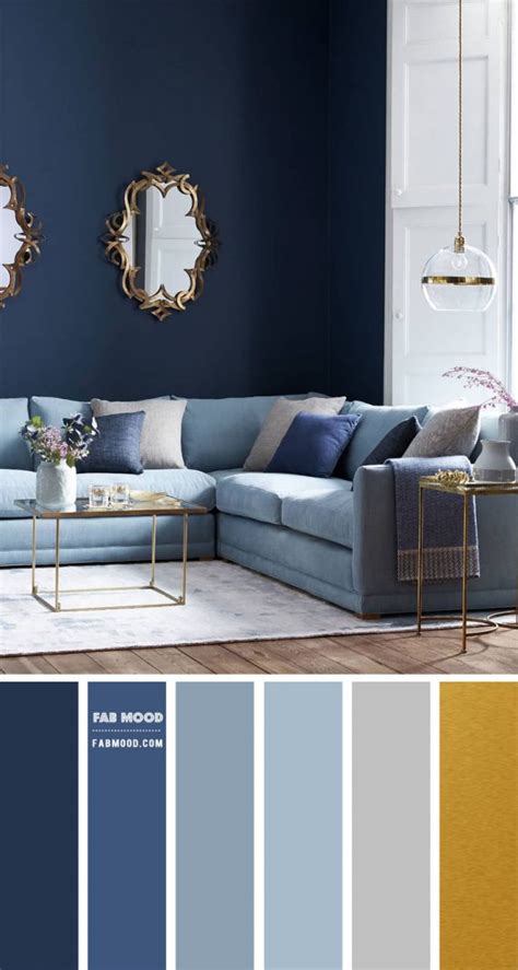 Shades Of Blue And Grey Living Room Best Colour Combinations Fabmood